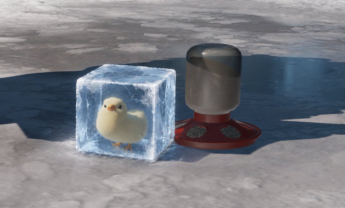 C4rver's tweet photo. If you change your main menu map to Office and AFK for 1 hour, your chick turns into an ice cube! https://t.co/Iv0P2tKXvo