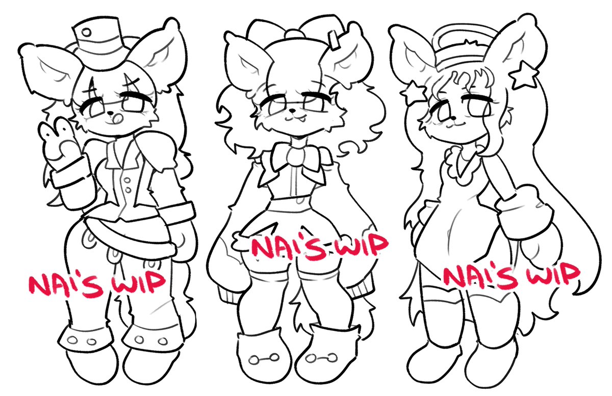 nyaninai's tweet photo. adopt wip ★
they'll include an adorable chibi version (≧▽≦) stay tuned !
#furry #artmoots #cute https://t.co/2jZDu9M109