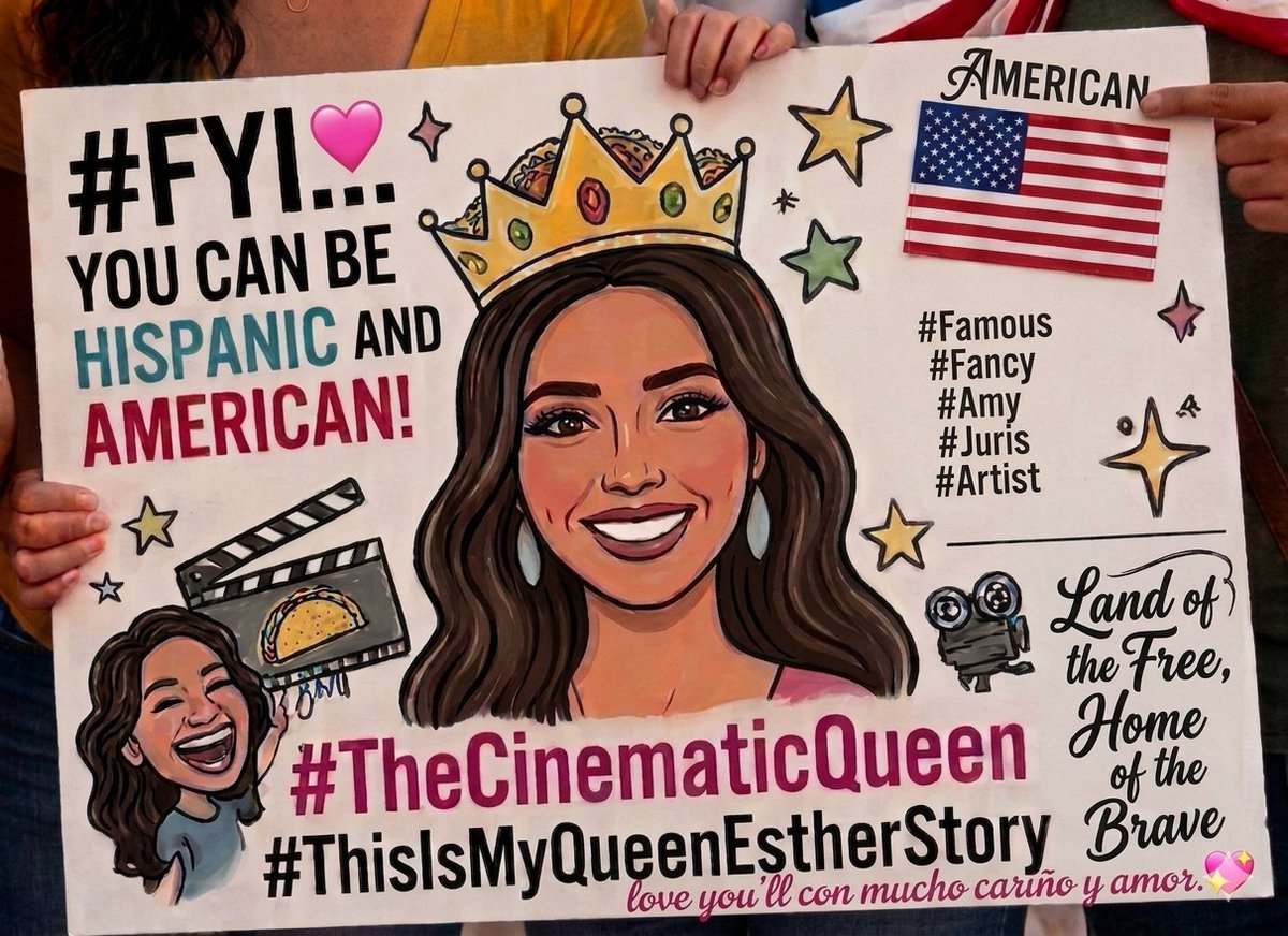 famous_fancy_'s tweet photo. #FYI... 💓
You can be Hispanic and American
Land of the free home of the brave.
Love you'll con mucho carino y amor 💓
#TheCinematicQueen
#ThisismyQueenEstherStory
#Famous #Fancy
#Amy #Juris #Artist https://t.co/FLeCUHtnLz