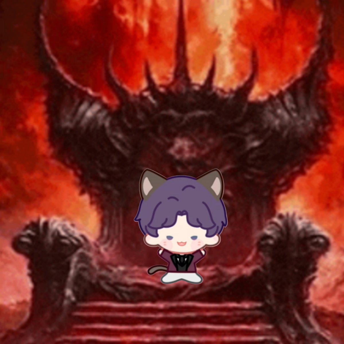 peachblobbu's tweet photo. Evil kitty https://t.co/PI0Nq6UW4N