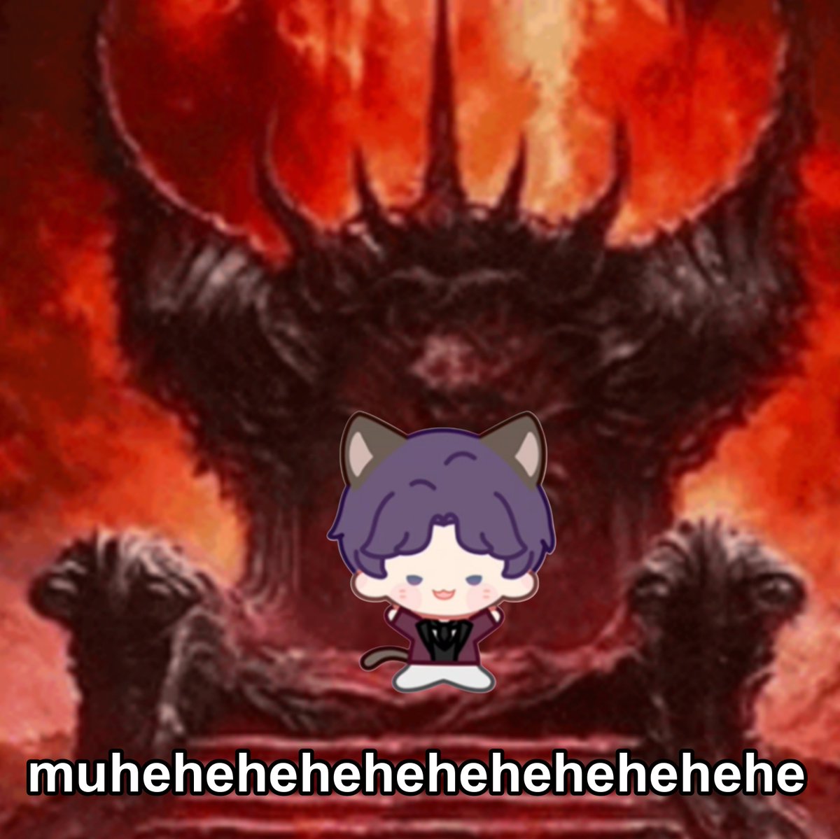 peachblobbu's tweet photo. Evil kitty https://t.co/PI0Nq6UW4N
