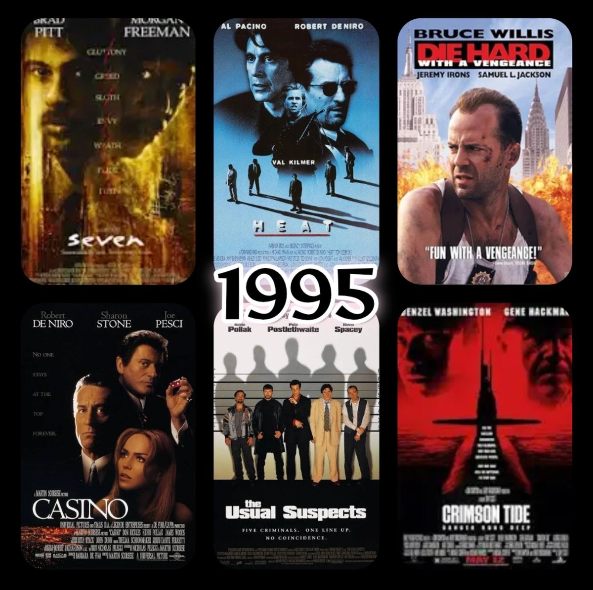 FunMovieTVFan's tweet photo. Some greats from 1995, pick your top two... https://t.co/d1IJ4Bi3zt