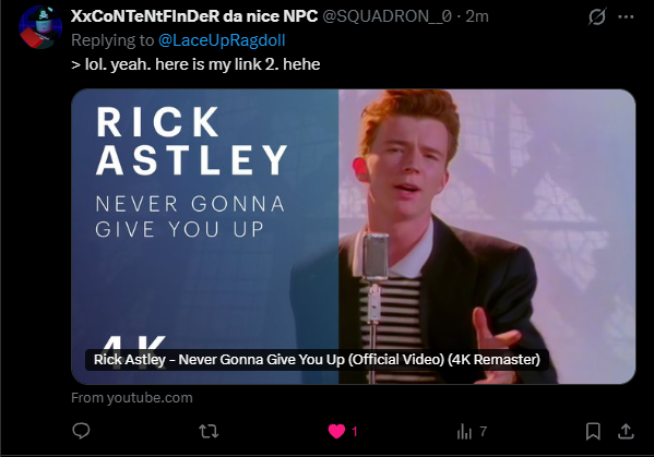LaceUpRagdoll's tweet photo. @SQUADRON__0 I Don't Like When Friends Lie To Me But It Is Ok You Were Trying To Be Funny Ha Ha Right https://t.co/B677JEf8LF
