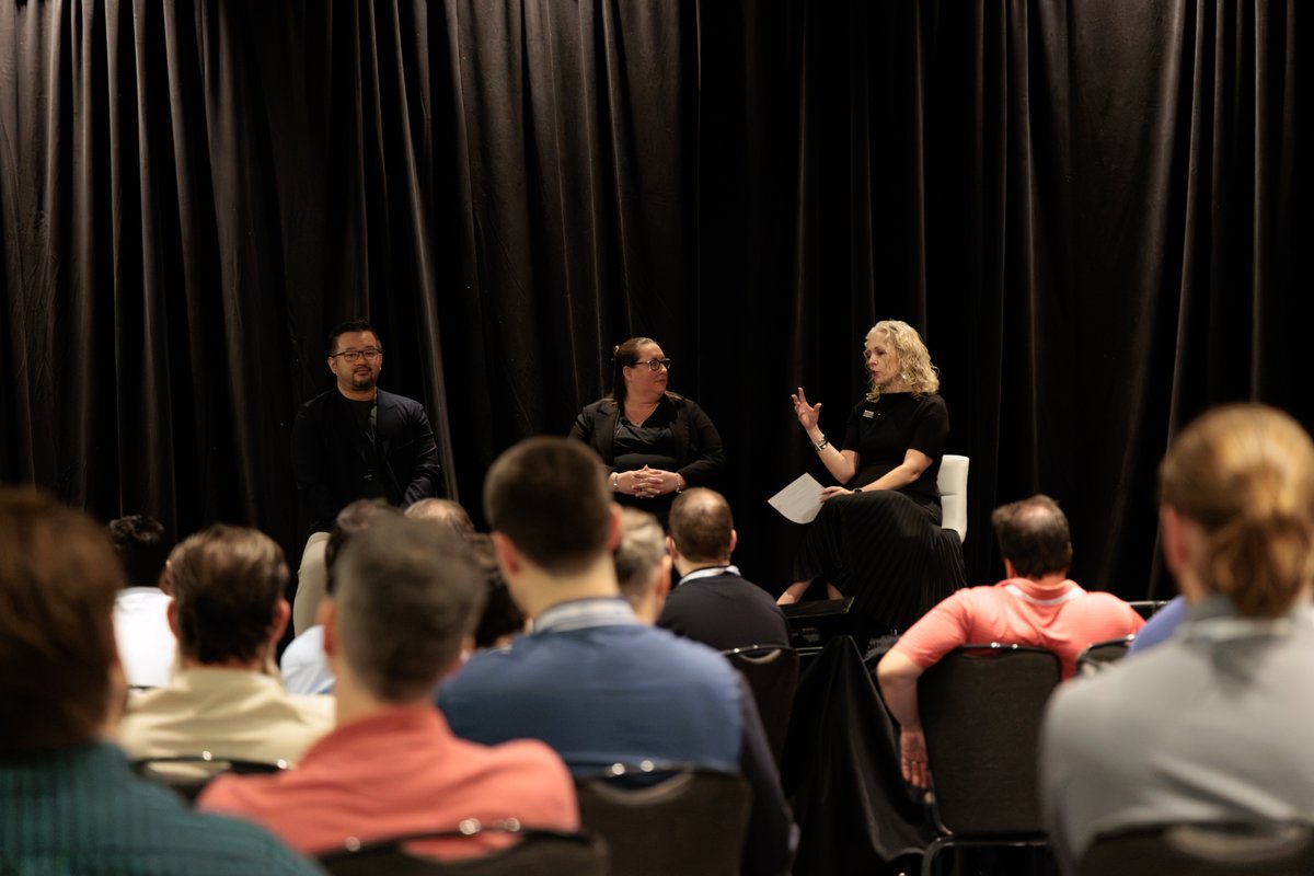Q2_Software's tweet photo. #DevDays26 has officially begun! 🚀

Abeer Thomson and Jordan Hager brought the energy with a look at where the Q2 platform is headed followed by a customer panel with Mission Fed Credit Union and @ForbrightBank, moderated by Katie Tackett! 

#Q2DevDays https://t.co/VFwl5AKmEg
