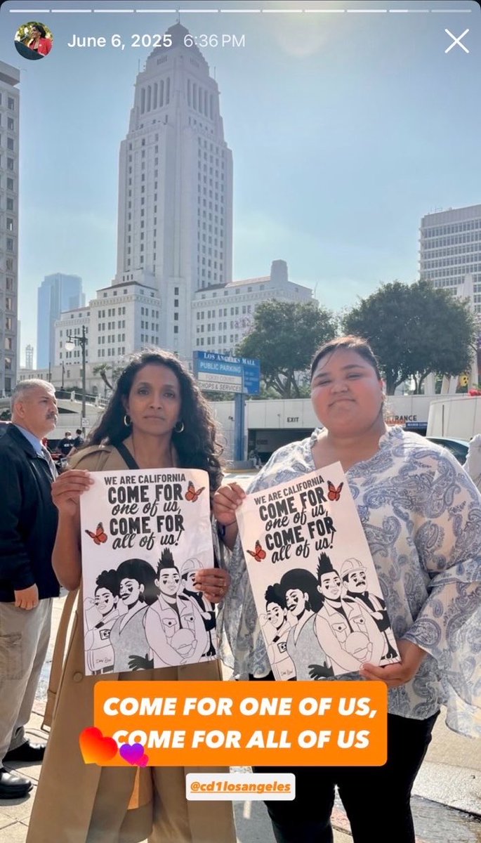 FilmThePoliceLA's tweet photo. Nithya Raman on that same day (June 6th).

Jasmyne, where was Karen that day? Where were you? https://t.co/Q9eVLlCBSo