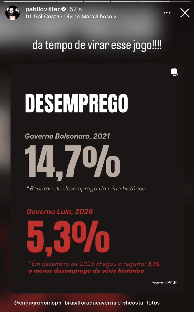 PablloWorld's tweet photo. “Ainda dá tempo de virar esse jogo!!!”, diz Pabllo Vittar, via Instagram, em apoio à Lula no 2º turno das eleições. https://t.co/YED22xEiAB