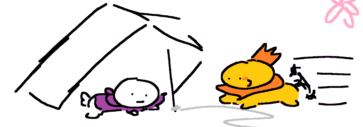 Ebbpup's tweet photo. laying out a trap using abuse goblin as bait https://t.co/dRV8ZvNv3f