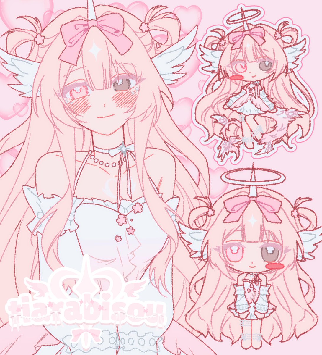 tiarabisou's tweet photo. .✦ ݁ ˖ introduction 🎀🪽

hello friends ~ my name is tiarabisou! ♡
i'm an angelic dragon deity that guards over the town of Elyria with the help of my mascots, the Luma! ( ˘͈ ᵕ ˘͈♡)

under my watch, your heart is safe. rest easy.

☁️ https://t.co/l9LnrZnf4f ⋮ 🎨 #illustiara https://t.co/TKCPKEXB1P