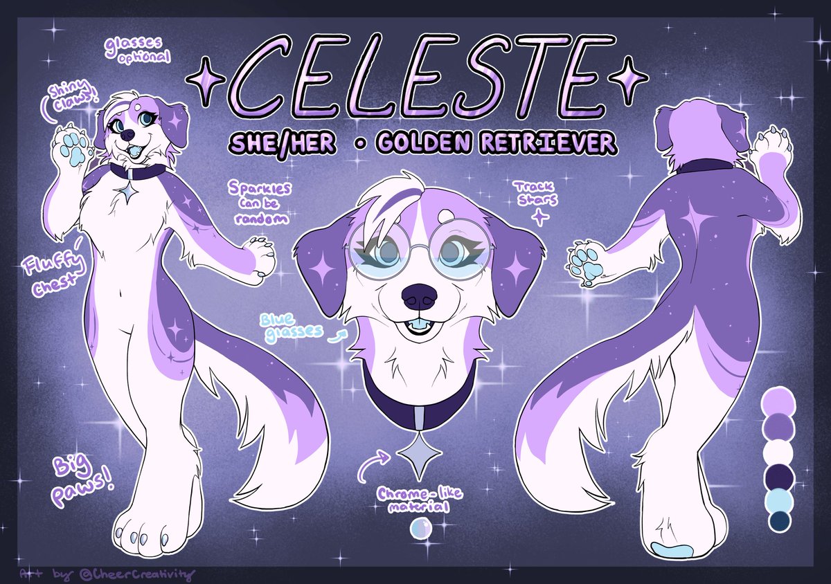 CheerCreativity's tweet photo. @lostsoulsfox I present to you, an urple dog https://t.co/TZV0HOQJvP