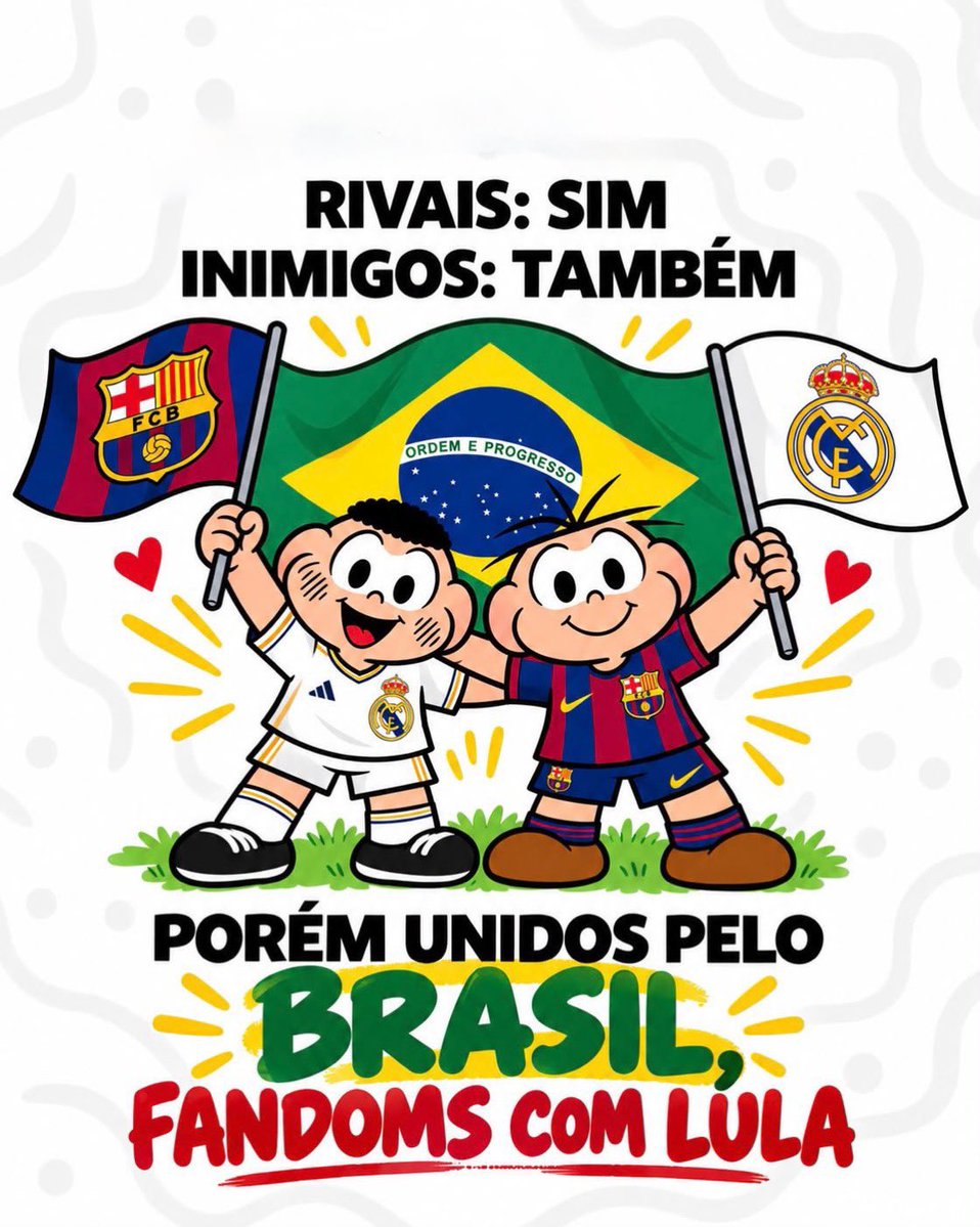 acervokmbappe's tweet photo. El Clasico e o inimigo é outro! 

Dia 25 será um dia importante para nossa sociedade, tem coisas que são maiores que o futebol, e nosso país é maior que qualquer rivalidade, estamos unidos! (No resto do ano a gente briga)

🫶🏻🤝@Culernews #fandomscomlula https://t.co/gGZxTEYHEg
