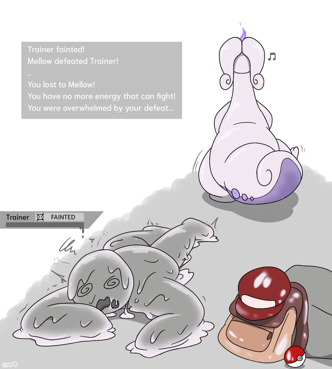 deepcave77's tweet photo. If you find a weird Goodra in the forest, you gotta be careful. It might be Mellow wandering the forest, who's way stronger than you think.
Mellow would love to drain every bits of your energy into his, so if you're vigorous and 'delicious' enough, he could do this for days... https://t.co/eIB3BqWubg