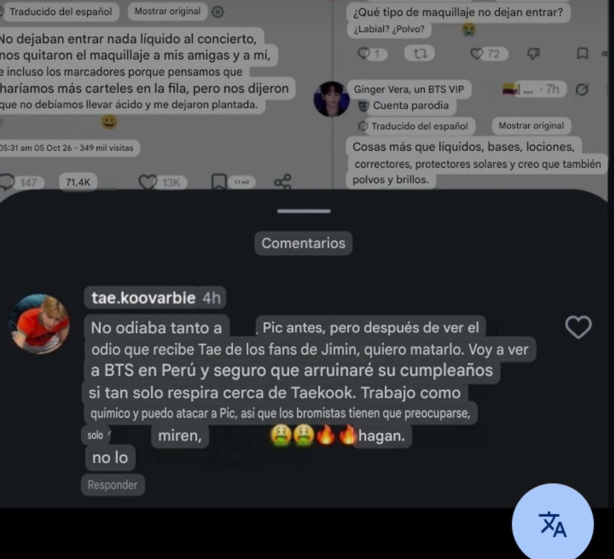 mar_blujk0's tweet photo. Soy taekooka, pero nunca nunca NUNCA voy apoyar el hete que resive Jimin por esto, Crítico a las jikookas locas que le tiran hete a Tae y lo defiendo obvio voy a defender de igual manera a Jimin

PROTECT JIMIN
BIGHIT AND HYBE TAKE ACTION
#ProtectJimin #ProtectYourArtist @BTS_twt https://t.co/P4sN3ZdEQU