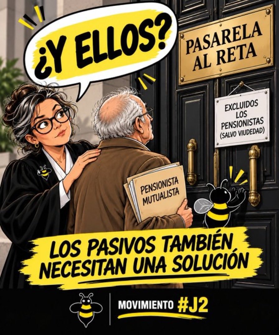 Somosaboga36675's tweet photo. Rebeca ¿le ha contado @CorujoBorja que  excluye de la pasarela a mutualistas abogados y procuradores que han trabajado toda una vida y cobran 300 euros? Autónomos sin los derechos de los autónomos #j2noserinde https://t.co/StarO5vr2I