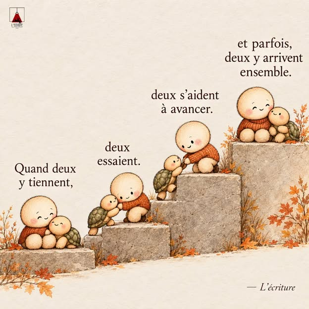 AEfrate's tweet photo. Il y a quelqu’un avec qui vous avez traversé plus de choses que vous ne l’auriez imaginé ?
Peut-être que cette image est une jolie façon de lui dire :
merci d’avoir avancé avec moi. https://t.co/3jIcqEFyv6