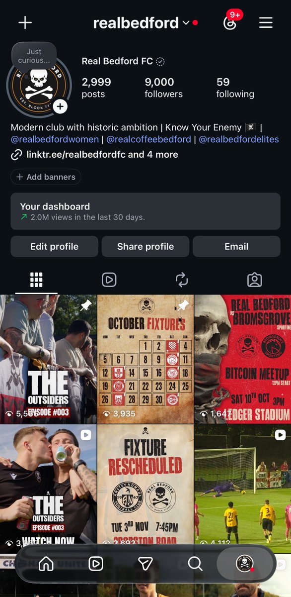 SebHendrixx's tweet photo. From 4.3K followers and 20K monthly views to 9K followers and 2 Million monthly views 📈

2 years of hard work, long hours, and pure love for the game 🏴‍☠️

#RBFC | #UpThePirates https://t.co/9WCrJzIjUw