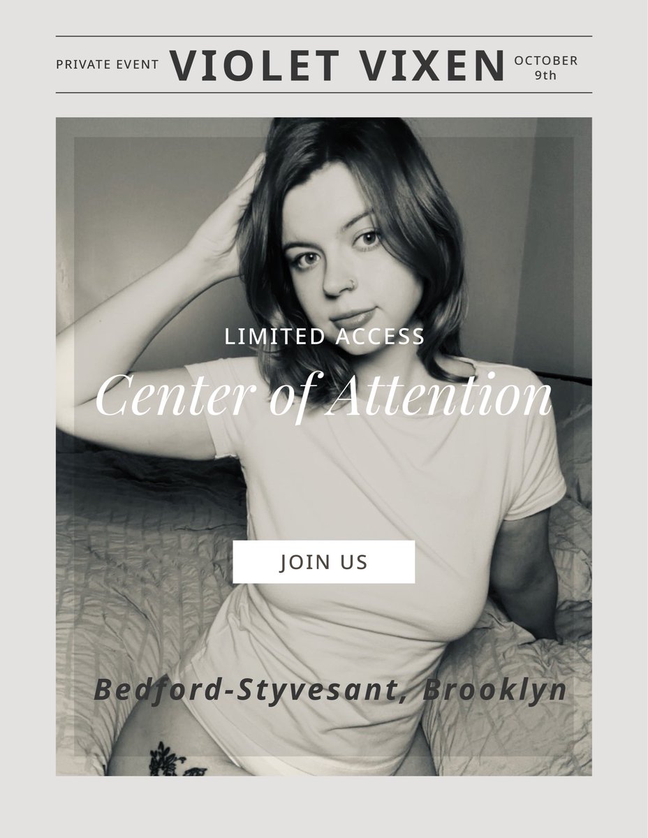 kittyc0mmittee's tweet photo. Violet Vixen ✨ “Center of Attention”
Gangbang Party 
🗓️Friday Oct 9th 
8pm - 12am ⏰ 
Bed Stuy Brooklyn NYC 🗽

https://t.co/BBaQI4FqDE https://t.co/c5Gs2ZqUY7