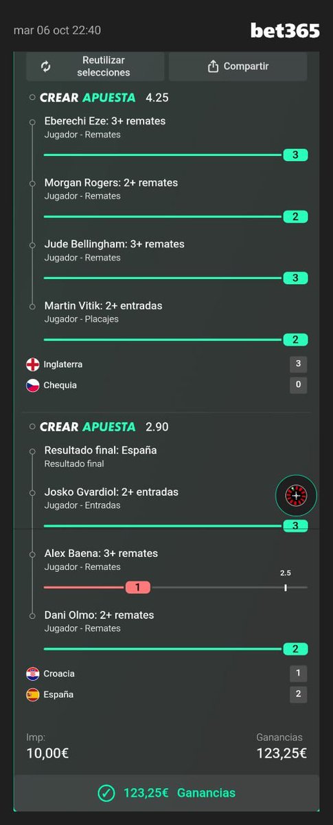 WarriorsBets1's tweet photo. 🚨🚨 CUOTÓN 12 CLAVADOO 🚨🚨
12.00 💥✅✅✅
1.83 ✅
1.61 ✅
1.83 ✅

UNA DETRÁS DE OTRA 🤯

📈 TODO DENTRO. TODO VERDE.

💣 Los números que veníamos siguiendo RESPONDIERON.

🔥 Y el cuotón 12 terminó cayendo.
NOCHE DE LAS QUE NO SE OLVIDAN POR EL CANAL. 🧨💣

📊  Siempre gracias a @ValueStats_com

✈️ Si no te quieres perder más noches así, métete en el Telegram de mi perfil↖️