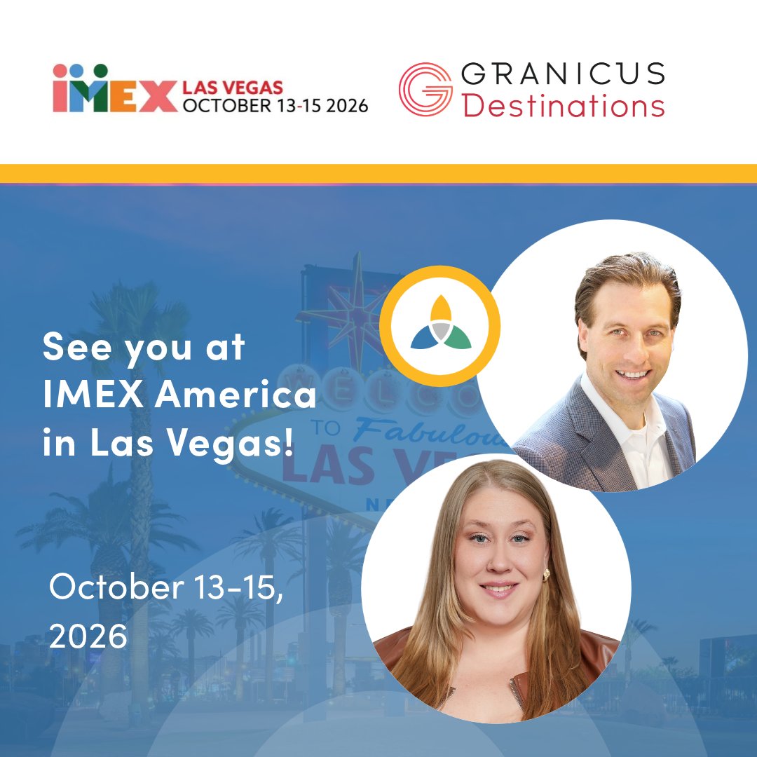 simpleview's tweet photo. We're headed to Las Vegas, Nevada, for IMEX America 2026 ✈️📍 Connect with our attendees at this conference dubbed the heartbeat of the global business events industry.

#TravelandTourism #MeetingsandEvents #EventPros #EventTech https://t.co/JHAJOjzkxZ