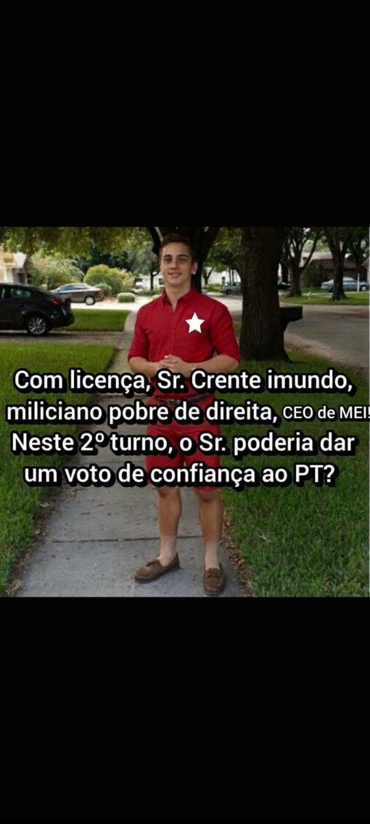 AndraadeVictor's tweet photo. Petista indo falar com o eleitor do Renan Santos https://t.co/Pr17crM19R
