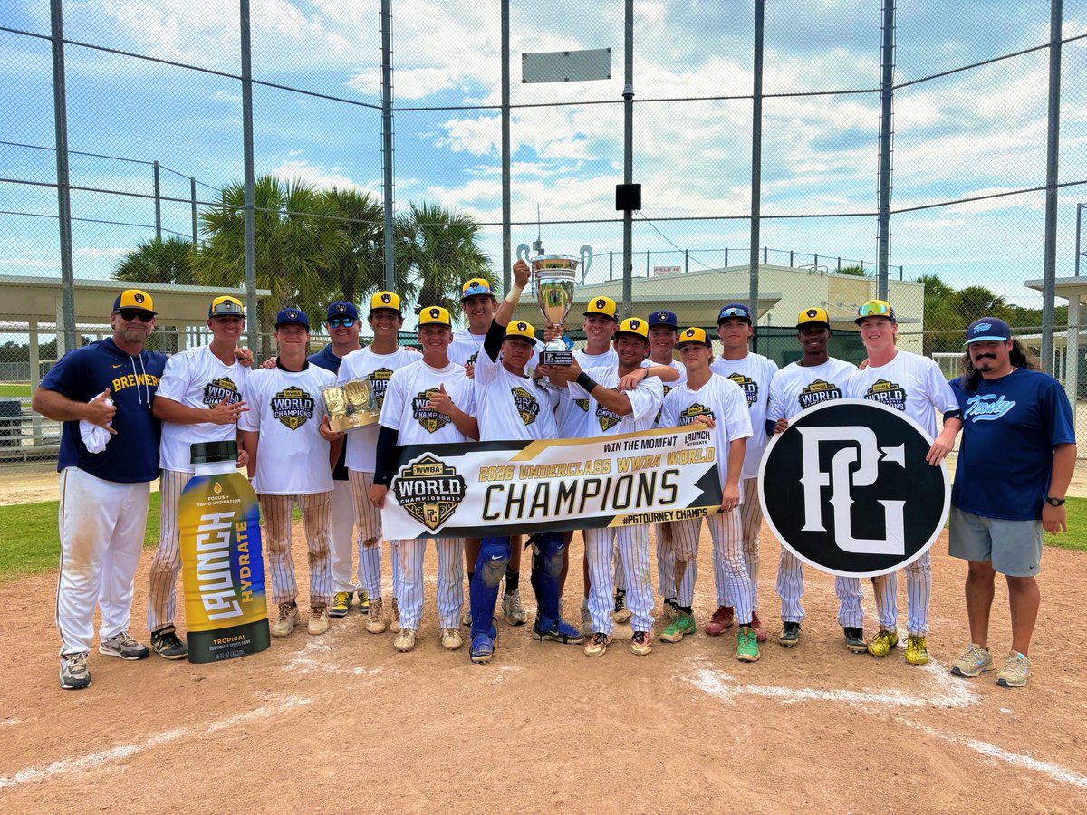CruzAdams_5's tweet photo. #BREWCREW @TroskyTeams 

🏆 WWBA UNDERCLASS WORLD CHAMPIONS 🏁  

Game one of playoffs: 4IP. 5Ks. No earned runs allowed.

3 run HR 💣.  #florida https://t.co/9O7ZKqLeL4