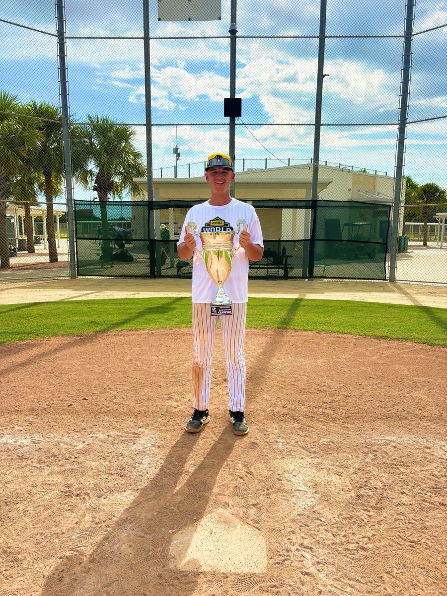 CruzAdams_5's tweet photo. #BREWCREW @TroskyTeams 

🏆 WWBA UNDERCLASS WORLD CHAMPIONS 🏁  

Game one of playoffs: 4IP. 5Ks. No earned runs allowed.

3 run HR 💣.  #florida https://t.co/9O7ZKqLeL4