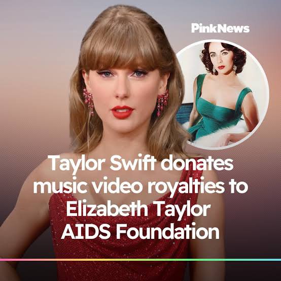 folklor3s's tweet photo. Taylor donated for AIDS foundation https://t.co/bF4LpTxHuI