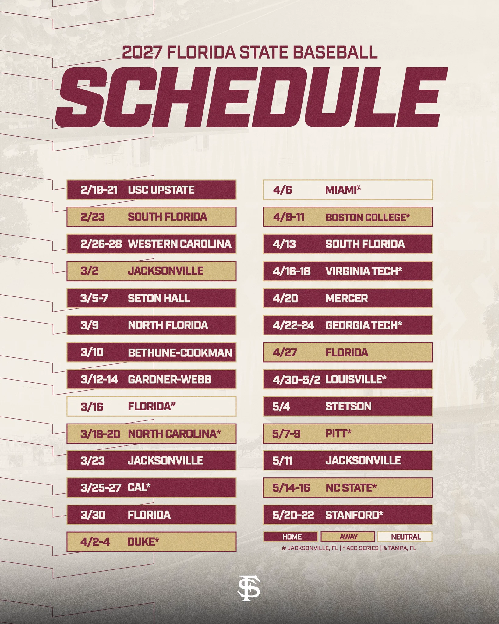 FSU Baseball on X: 
