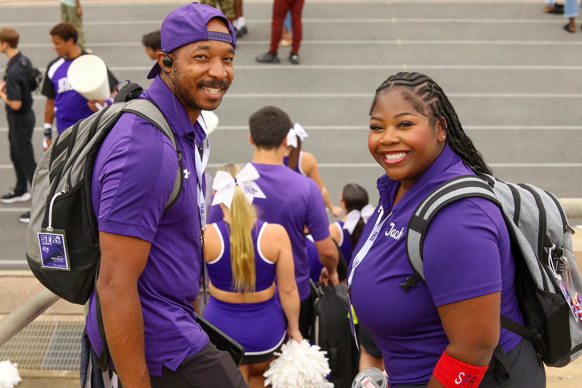 SFA_Cheer_'s tweet photo. Happy National Coaches Day! 🙌🪓

Head Coach: Will Patrick
Assistant Coach: Morgan Lima
Assistant Coach: Amiyah Colclough

#AxeEm x #ProtectTheStandard https://t.co/wCb7zmyIS7
