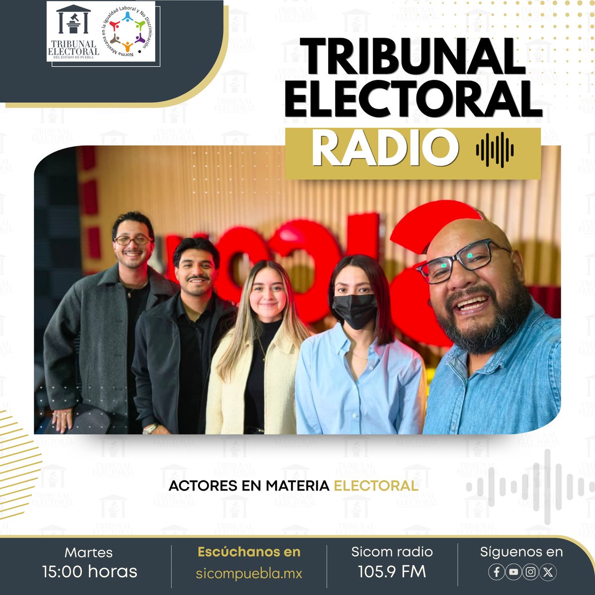 trielecpue's tweet photo. En Tribunal Electoral #Radio 🎙️📣, contamos con la participación de la Ponencia B, a cargo de la Dra. @IrmaJMontielRod , quienes abordaron el tema "𝗔𝗰𝘁𝗼𝗿𝗲𝘀 𝗱𝗲 𝗹𝗮 𝗠𝗮𝘁𝗲𝗿𝗶𝗮 𝗘𝗹𝗲𝗰𝘁𝗼𝗿𝗮𝗹". https://t.co/wtFMZXufO7
