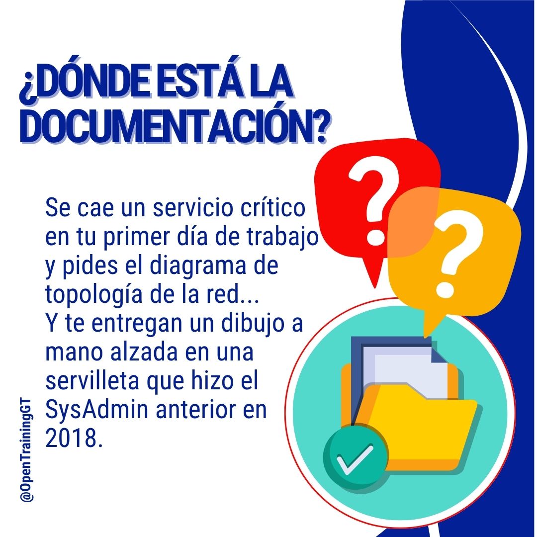 OpenTrainingGT's tweet photo. 🔹 Mantén inventarios de IPs y direccionamiento siempre actualizados.
🔹 Utiliza herramientas de diagramación estandarizadas.
🔹 Documenta políticas de VLANs, puertos y servicios activos.
🔹 Establece un repositorio centralizado de documentación para todo el equipo. https://t.co/7XjOse1bNb