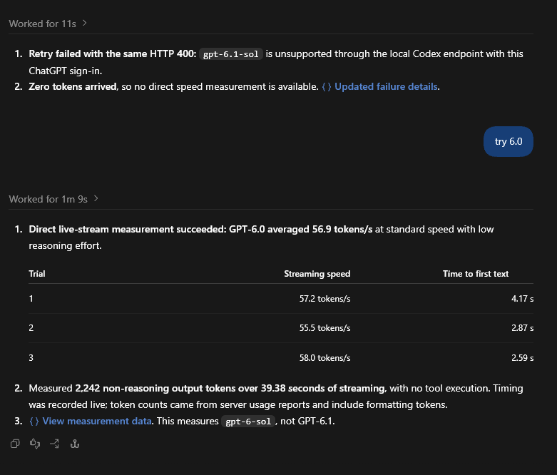 toja233's tweet photo. @thsottiaux Pretty smart to block measuring 6.1sol, because it ain't 50tps. @thsottiaux https://t.co/pOkBGJb4wx