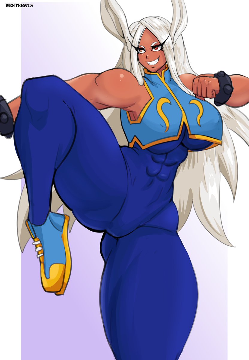 Westernts1's tweet photo. Day 6 : Chun-Li X Mirko    
#Mirkotober2026 #mirko #ettso https://t.co/Yv0xBqWnyz