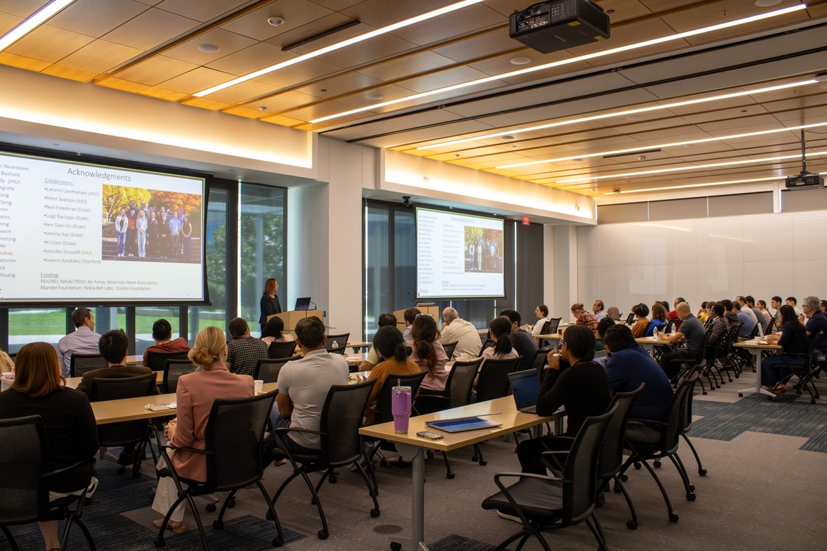 utswbme's tweet photo. Thank you to Dr. Sharon Gerecht for joining us yesterday to deliver a BME Distinguished Seminar on her pioneering work in vascular biology and tissue engineering. https://t.co/4OdLEHaNLS