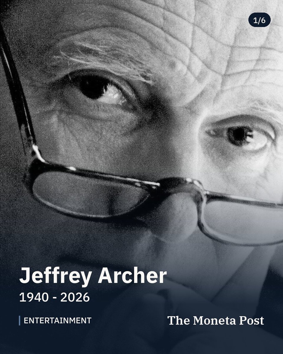 TheMonetaPost's tweet photo. Jeffrey Archer, British Author and Former Politician, Dies at 86

HarperCollins said the writer, who sold more than 300 million books over five decades, died suddenly and peacefully at home on Monday.

#entertainment #culture #jeffreyarcher https://t.co/VISWY61gX4