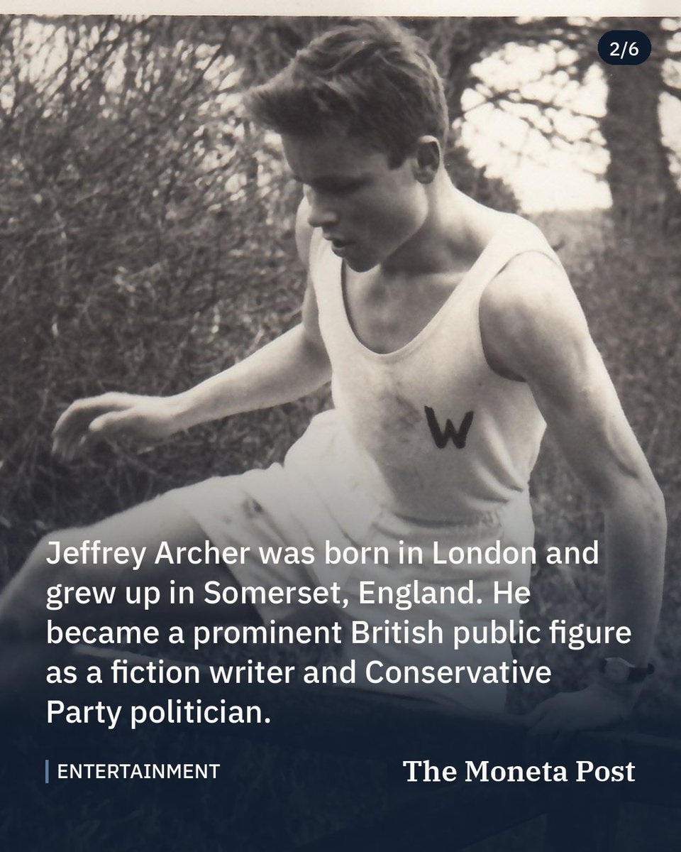 TheMonetaPost's tweet photo. Jeffrey Archer, British Author and Former Politician, Dies at 86

HarperCollins said the writer, who sold more than 300 million books over five decades, died suddenly and peacefully at home on Monday.

#entertainment #culture #jeffreyarcher https://t.co/VISWY61gX4