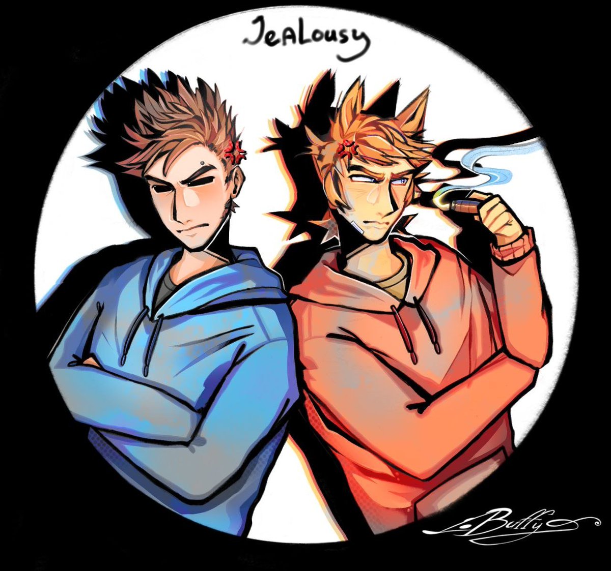 Buffy_the_mouse's tweet photo. 💙 JEALOUSY 💙
~~~~~~~~~
#Eddsworld #Eddsworldtom #eddsworldtord #tomtord #cuptoast #jealousy https://t.co/KBUMaYOEg0