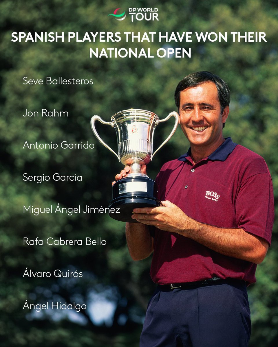TOURMISS's tweet photo. SEVE WOULD BE SO PROUD ..

Seve @SeveBallesteros a 3-time 'home' champion  (1985, 1987 & 1995) 👍💪

Correct details as Spanish golfers have won the Open de Espania on 40 occasions among 21 players since maiden event in 1912 💪

Most Spanish-born wins Angel de la Torre - 5  &  Maraino Provencio - 4.

📷 DPWT

✅️ @TOURMISS
