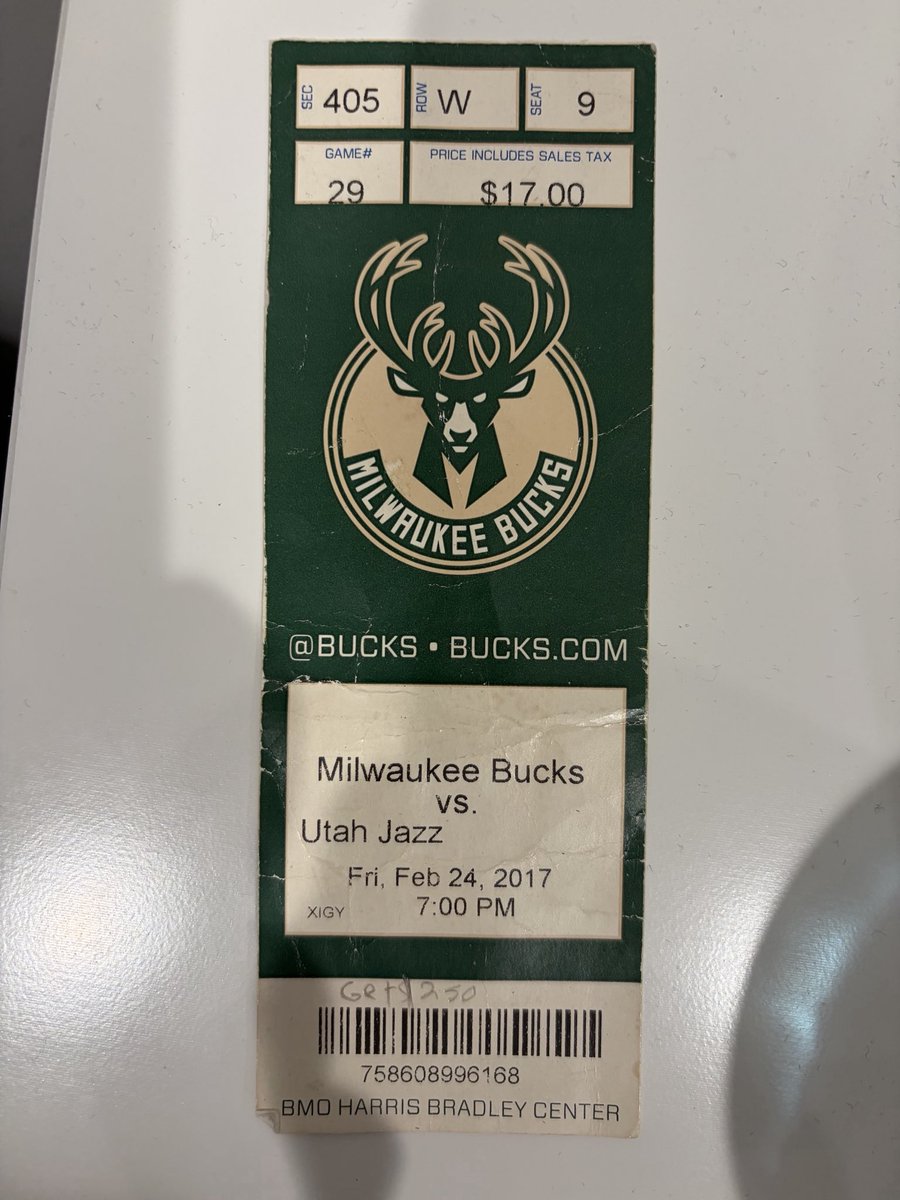 Will__Stern's tweet photo. Got the ticket from the Tony Snell 28 minutes 0 stats recorded game 👍 https://t.co/4Vn0XPNlgh