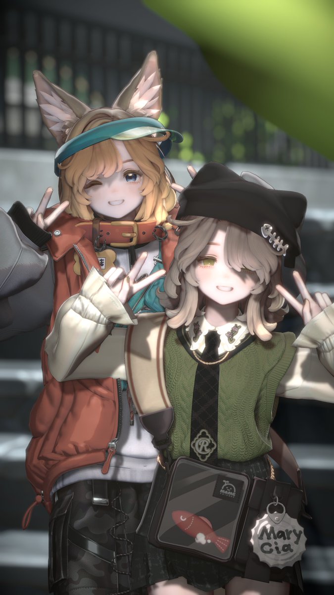 puniama_vrc's tweet photo. おはようございます！
まめしあ＆きぷしあでいぇい！

#Marycia3D https://t.co/kxUqHyQweg