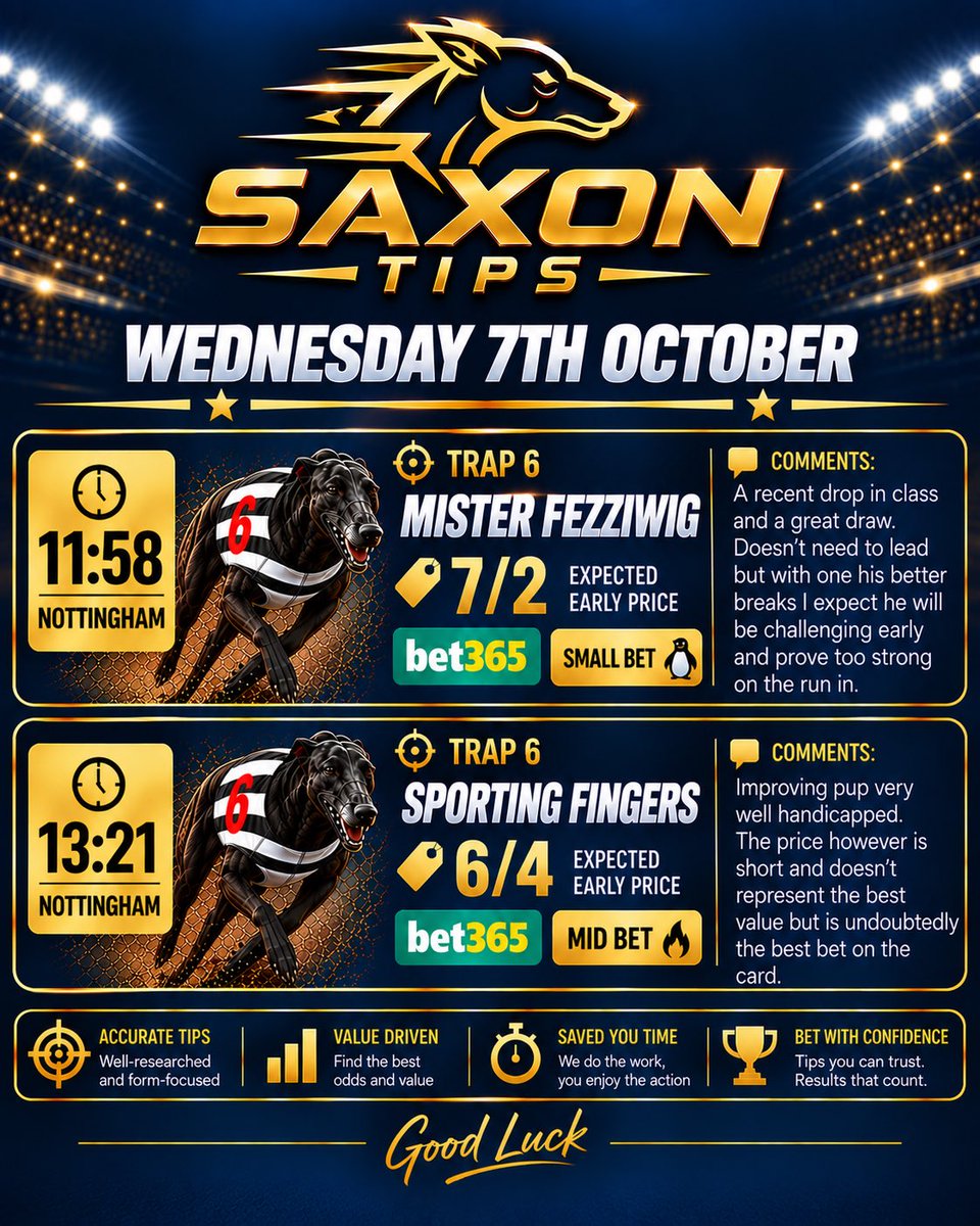 SaxonTips's tweet photo. Go get em 🔥 https://t.co/FvH63LZzdO