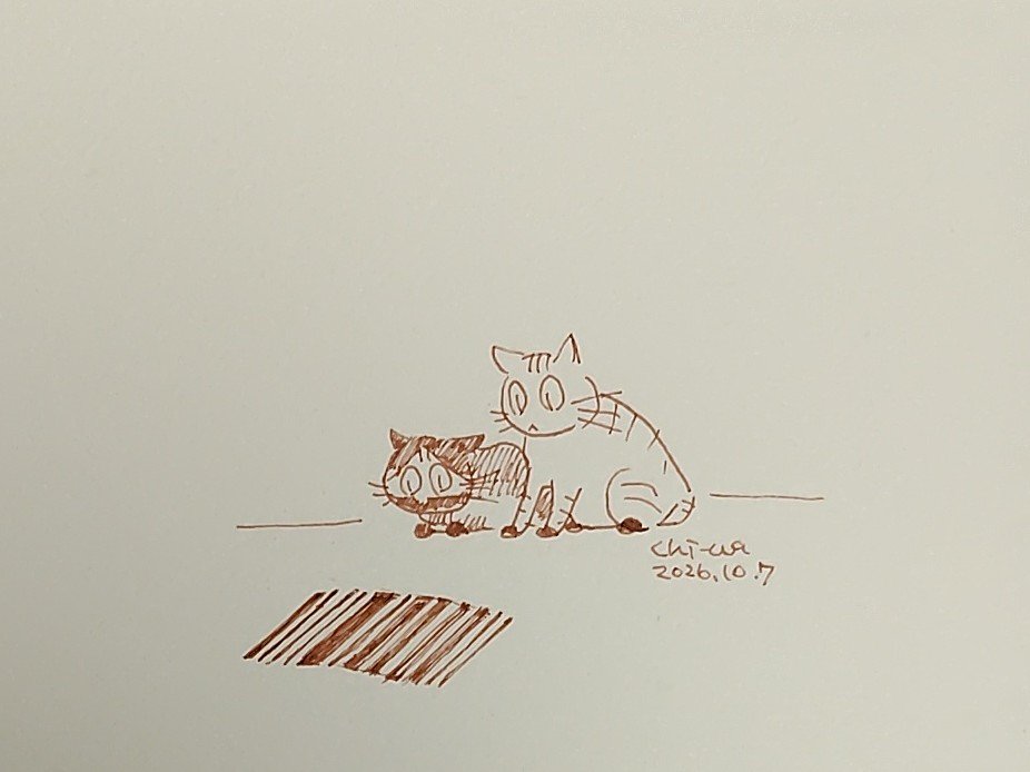 daresorearecore's tweet photo. 今日はバーコードの日らしい。
#イラスト #猫 #今日は何の日 https://t.co/Etqd61yxJq