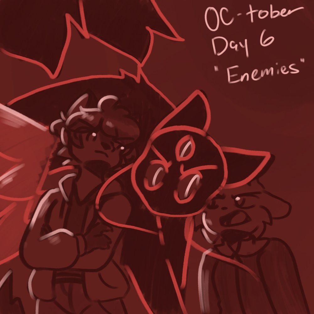 eepyybunnii's tweet photo. OC-tober Day 6: Enemies? https://t.co/Ec1Uz8VpWi