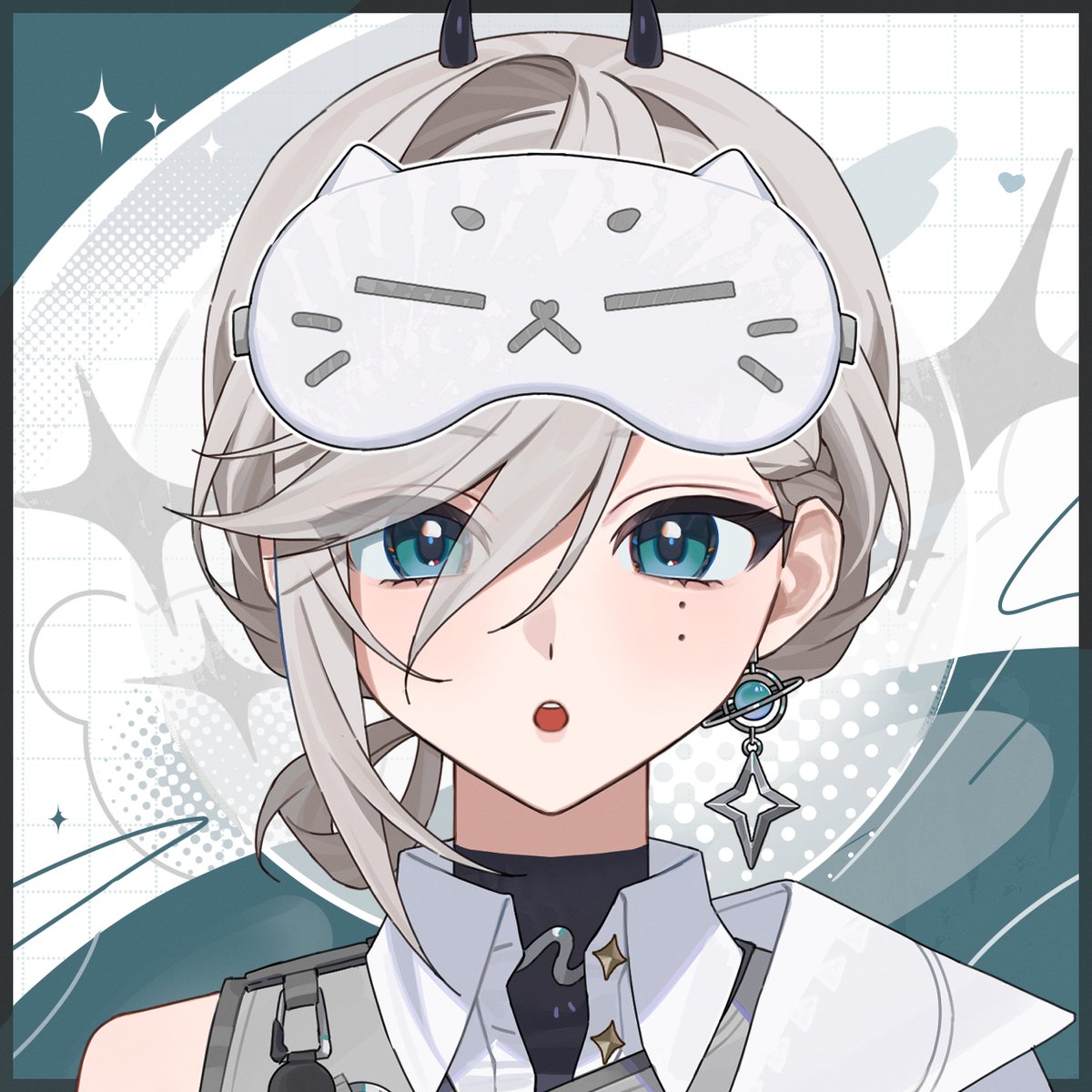D4kou16_sub's tweet photo. ─── ⋆⋅☆⋅⋆ ───

 【 アイマスク素材🩵 】

🪐使用条件：なし
🪐加工・加筆：OK👌🏻⸝⋆

サムネ・おはV・告知画像など
お気軽にお使いください.ᐟ

─── ⋆⋅☆⋅⋆ ───
#Vtuber素材　#おはようVtuber https://t.co/1ukwuucpQs