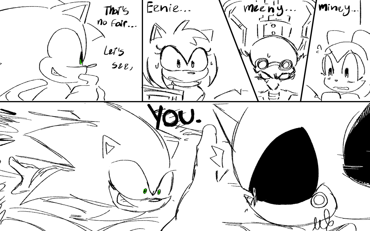 RubyPncake's tweet photo. I don't think everyone understood what I meant with the bottom tier so here's a visualization;

He would not LET himself get jumped

#sonicthehedgehog https://t.co/ZavD8VczGt