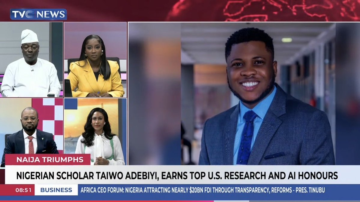 TaiwoAdebiyi1's tweet photo. Last Hallelujah Challenge, I was only hoping for a decent ML internship.

After HC, I secured two top ML roles, became a U.S. National Lab AI Fellow, and separately became 1 of 5 national AI Fellows, with full funding for my final PhD year. I was also retained beyond summer.

All these came with media coverage beyond my comprehension🥺. Please join HC; seek God genuinely and He shall direct your paths.