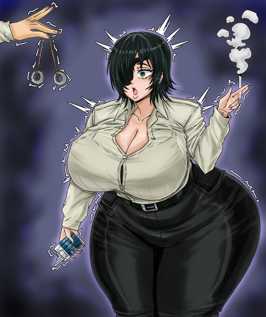 01Leteo's tweet photo. And I'm also sharing a fun commission about one of the girls with eye patches from Chainsaw Man, the beautiful Himeno, and a little bit of hypnosis (＠w＠;)
#chainsaw_man #chainsawman #himeno https://t.co/kwewjx40yt