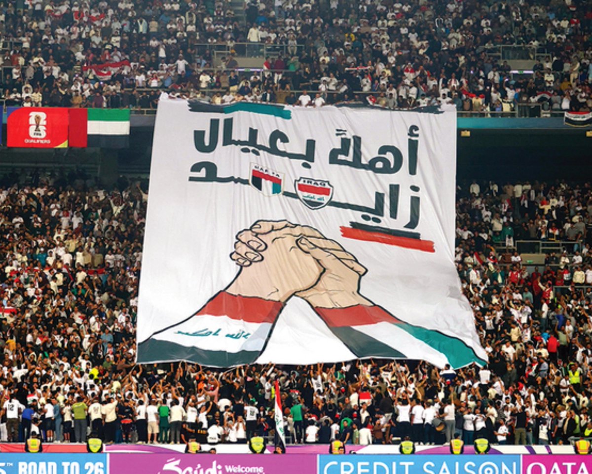 mustafa1albadri's tweet photo. هكذا العراق استقبل منتخب الإمارات العام الماضي في البصرة..

قارنوه باستقبال «بقايا الحجاج» 🇸🇦 لضيوفهم. https://t.co/8OXTgLeLKm