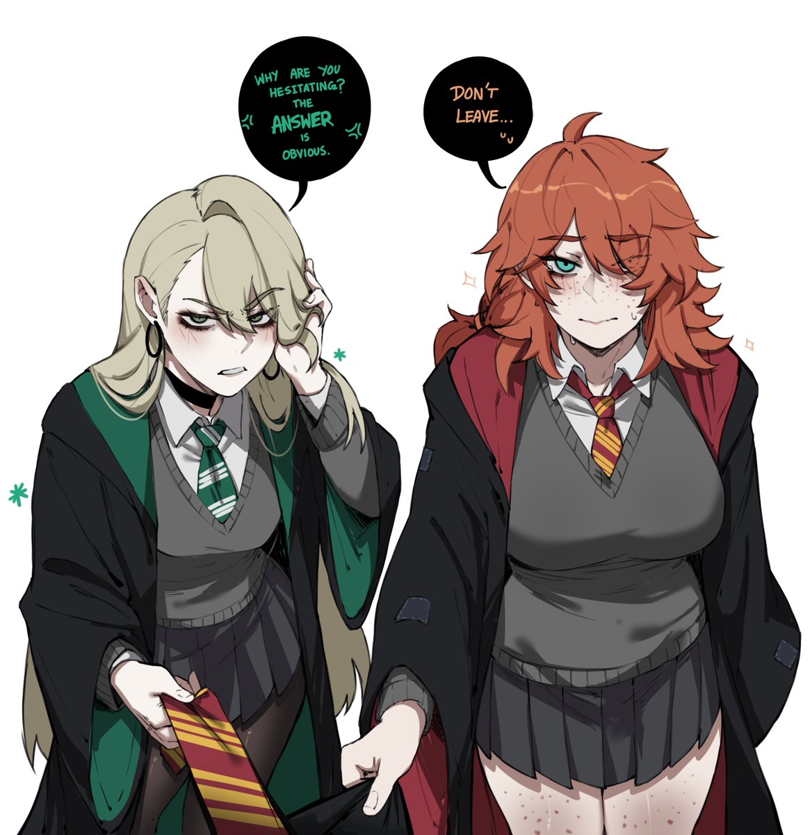 masoq095's tweet photo. Slytherin or Gryffindor https://t.co/ohnrz7HtWn