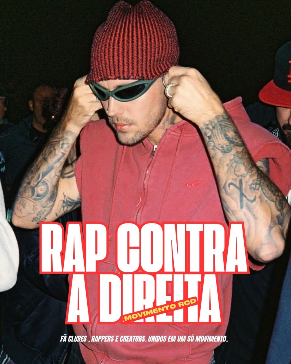 justinbieberbr's tweet photo. RAP CONTRA A DIREITA 🚫 — um movimento que reúne fã-clubes, rappers e creators.

— Criamos o #RDC com o objetivo de ampliar o debate político dentro da cultura e incentivar o público do rap a exercer seu voto de forma consciente e informada.

Chega de fingir que o rap não tem lado: O rap tem lado, sim. E esse lado é o lado de quem luta.

RAP CONTRA A DIREITA PORQUE NOSSA HISTÓRIA NÃO É NEUTRA, E NEM SILENCIOSA.

— O rap nasceu da voz de quem luta por seus direitos, por sua comunidade e por espaço e igualdade. 

Não é sobre partido. 

É sobre valores e princípios. Esses mesmos não são encontrados em hipótese alguma na ideologia da direita.

O rap pode ser contra o sistema, mas nunca contra seus próprios valores.
#RAPCONTRADIREITA