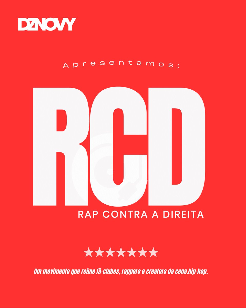 boredck's tweet photo. RAP CONTRA A DIREITA 🚫 — um movimento que reúne fã-clubes, rappers e creators.

— Criamos o #RDC com o objetivo de ampliar o debate político dentro da cultura e incentivar o público do rap a exercer seu voto de forma consciente e informada.

Chega de fingir que o RAP não tem lado: O rap tem lado, sim. E esse lado é o lado de quem luta.

RAP CONTRA A DIREITA PORQUE NOSSA HISTÓRIA NÃO É NEUTRA, E NEM SILENCIOSA.

— O rap nasceu da voz de quem luta por seus direitos, por sua comunidade e por espaço e igualdade.

Não é sobre partido. 

É sobre valores e princípios. Esses mesmos não são encontrados em hipótese alguma na ideologia da direita.

O rap pode ser contra o sistema, mas nunca contra seus próprios valores.
#RAPCONTRADIREITA